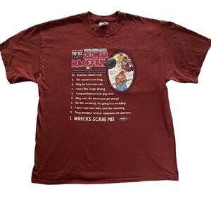 Graphic Mens T-Shirt M&O Top 10 Things Redneck Race Fans Short Sleeve Size XXL